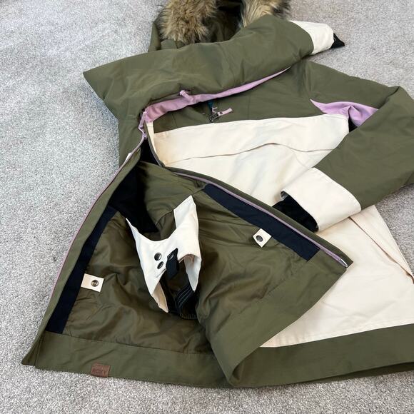 ROXY Women's Waterproof Insulated Shelter Snow Snow Sports Winter Jacket (Sz L) - Picture 6 of 13